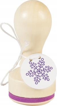 Stempel drewniany średnica 3, płatek