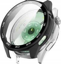 Чехол со встроенным стеклом для Huawei Watch GT 6 46 мм и матовый черный