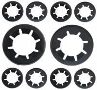 10× ZABEZPIECZENIE SPRĘŻYSTE OSIOWE 20 mm SPINKA BLOKADA ZAWLECZKA OSIOWA