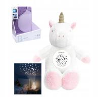 MIŚ JEDNOROŻEC UNICORN SZUMIŚ ŚWIECĄCY PLUSZOWY Z MUZYKĄ LAMPKĄ PROJEKTOR