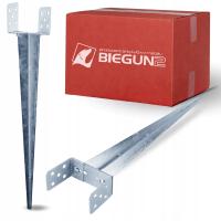 Анкерный кронштейн основание деревянного полюса регулируемое 0-120x700