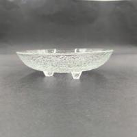 ZĄBKOWICE PATERA PATERKA SAHARA NA TRZECH NÓŹKACH VINTAGE RETRO SZKLANY