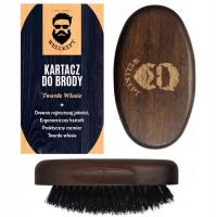 Szczotka do Brody i Wąsów Kartacz Twarde Włosie
