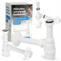 SYFON UMYWALKI 50 MM ZLEWU PÓŁSYFON BUTELKOWY ODPŁYW UMYWALKOWY UNIWERSA L5