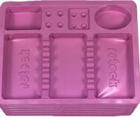 Одноразовые фиолетовые лотки для инструментов и посуды 100шт
