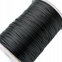 Вспышка 1мм 10 метров шнурка змеи полиэстера плавкая черная