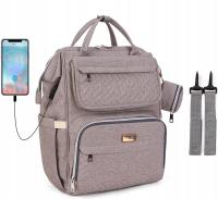 LEQUEEN рюкзак сумка-органайзер для коляски для мамы папы USB 5в1