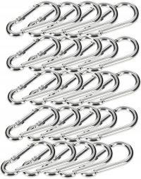 KARABIŃCZYK STRAŻACKI 25 SZT KARABINEK HAK LIN 60