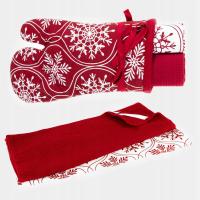 Komplet Kuchenny Świąteczny Rękawica Ścierki Ręczniki PREZENT Święta MORAJ