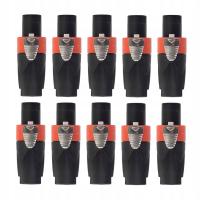 10pcs for NL4FX Speakon Cable Adapter Connectors 4 Pole Audio Speaker Plug