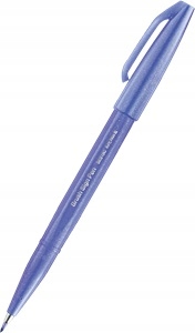 Pisak pędzelkowy do kaligrafii Pentel Brush Sign Pen niebiesko - fioletowy