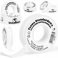 TAŚMA TEFLONOWA USZCZELNIAJĄCA DIAMOND TEFLON DO GWINTÓW PTFE 12mm 10m