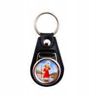 BRELOK SKÓRKA KRZYSZTOF 5,5x3,5 cm (dla kierowcy)