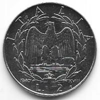 Italia 2 lira 1940