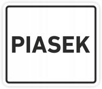 PIASEK - Naklejka na kosz segregacja śmieci 15 cm