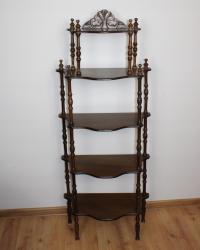 Etażerka wolnostojąca w stylu wiktoriańskim, wys. 131 cm