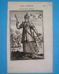 1683 oryginał CEJLON SRI LANKA TAMILOWIE król INDIE Azja ORIENT rarytas