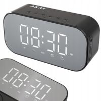 Радио часы цифровой будильник Bluetooth динамик зеркальная оболочка AKAI ABTS-C5