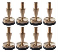 Kolce głośnikowe + podkładki Cross-Tech K23-P6 złote 8 sztuk