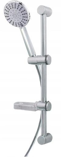 DRĄŻEK PRYSZNICOWY + WĄŻ + SŁUCHAWKA ZESTAW UCHWYT NATRYSKOWY CHROM ZESTAW