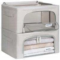 Сумка для хранения одежды органайзер для игрушек постельное белье 2x24l с подставкой