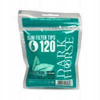 DARK HORSE FILTRY DO PAPIEROSÓW MENTHOL SLIM 6x15 mm 120szt MENTOLOWE