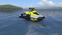 Sea-Doo Spark Trixx 1UP Vapor Blue and Neon Yellow 65RD MY24 FV23%