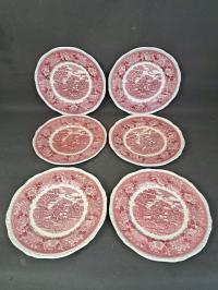 Angielskie duze talerze obiadowe Adams, zestaw 6 szt.