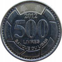 5805. Liban 500 Livres 2012
