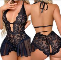 Seksowna spódniczka Body koronkowe z dziurką otwarte falbanki siateczka