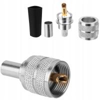 Wtyk UC-1 zaciskany PL-259/5 PTFE/Gold RADIORA - złącze zaciskane na RG-58