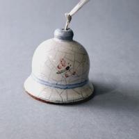 АВТОРСКАЯ КЕРАМИКА КРАСИВЫЙ ОКРАШЕННЫЙ ГЛИНЯНЫЙ КОЛОКОЛЬЧИК