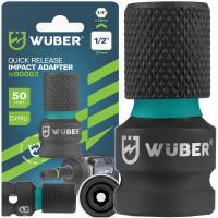 Szybkozłączny adapter udarowy z 1/2 na 1/4 50 mm przejściówka Wuber