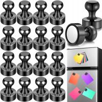 16x MAGNESY NEODYMOWE NA TABLICĘ MOCNE LODÓWKĘ PINEZKI NEODYMOWY CZARNE