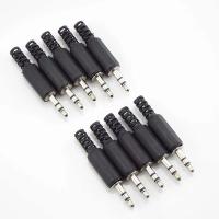 10pcs 3P 3.5mm RCA Plug Mono Stereo Audio Video Dual Audio Plug Headph Plug