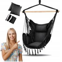 ГАМАК КАЧЕЛИ СТУЛ БРАЗИЛЬСКОЕ ПОДВЕСНОЕ КРЕСЛО XXL САДОВОЕ КРЕСЛО-КАЧАЛКА 150 КГ