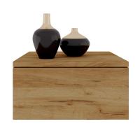WISZĄCA SZAFKA NOCNA komoda stolik do ściany Dąb Złoty CRAFT 40x33x20 MILA