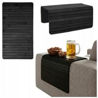 PODŁOKIETNIK na sofę kanapę podkładka nakładka elastyczna taca bambusowa