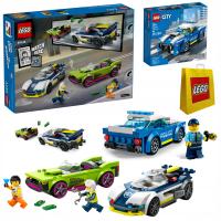 ZESTAW 2w1 LEGO City 60415 Pościg za muscle carem 60312 Radiowóz +TorbaLego