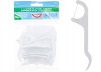 Nić Dentystyczna Wykałaczki 75 szt Do Zębów o Smaku Miętowym 1 opakowanie