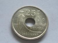 nr1393 Hiszpania Moneta 25 Pesetas 1997 Melilla