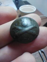 Carski guzik artyleryjski Wzór z XIX wieku Artyleria Rosja