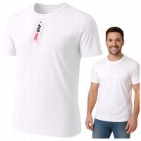 Koszulka ROBOCZA męska BAWEŁNA 100% t-shirt BHP BIAŁA uniwersalna