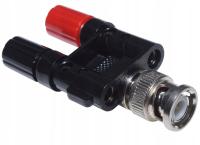 Wtyk BNC Veoz Adapter wtyk BNC 2x BANAN