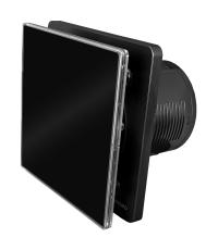 Wentylator łazienkowy LED szkło NORTADA HOKURO HOK 100 S czarny