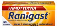 RANIGAST Famotydyna 20mg refluks zgaga 30 tabletek