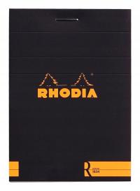 Blok Rhodia Le R N°11 7,4x10,5 cm, linie, czarny