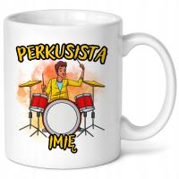 KUBEK PREZENT DLA PERKUSISTY PERKUSJA + IMIĘ