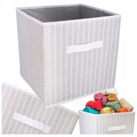ORGANIZER DO SZAFY tekstylny pojemnik 31x31x31 na ubrania skarpety kosz