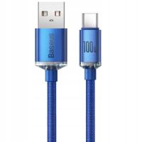 Kabel Baseus USB - USB typ C 2 m niebieski